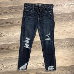 American eagle hi rise jegging crop